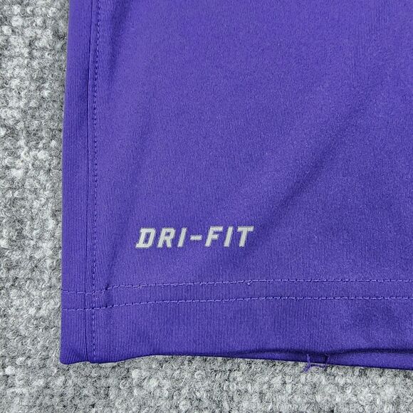 Clemson Tigers University Shirt Mens Medium Purple Polo Nike Dri Fit Performance - Picture 13 of 16